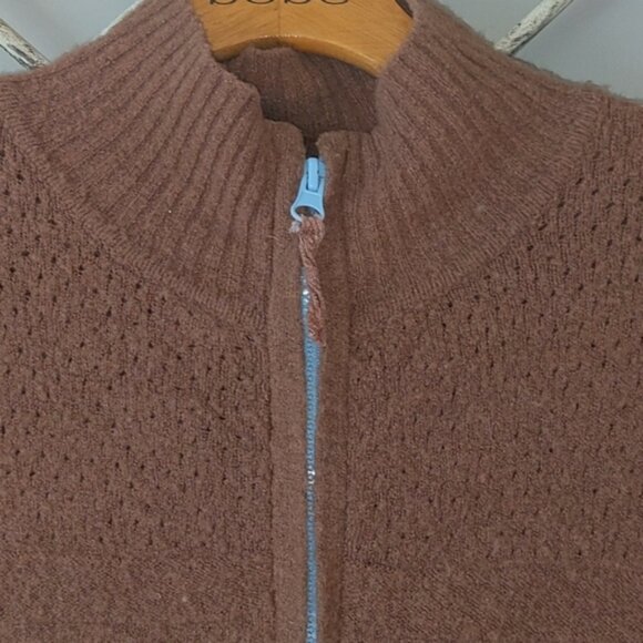 Anthropologie Sleeping on Snow zip front sweater - Picture 2 of 5